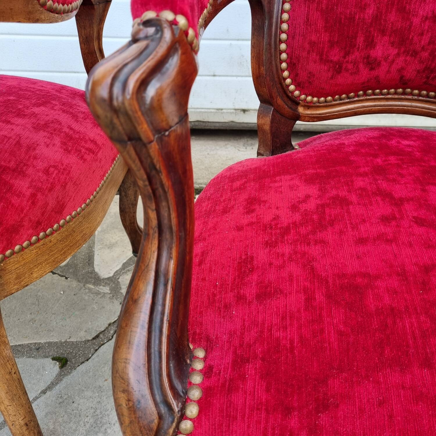 Louis Philippe cabriolet armchairs