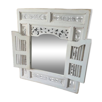 Colonial style window mirror