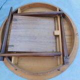 Table ronde extensible vintage