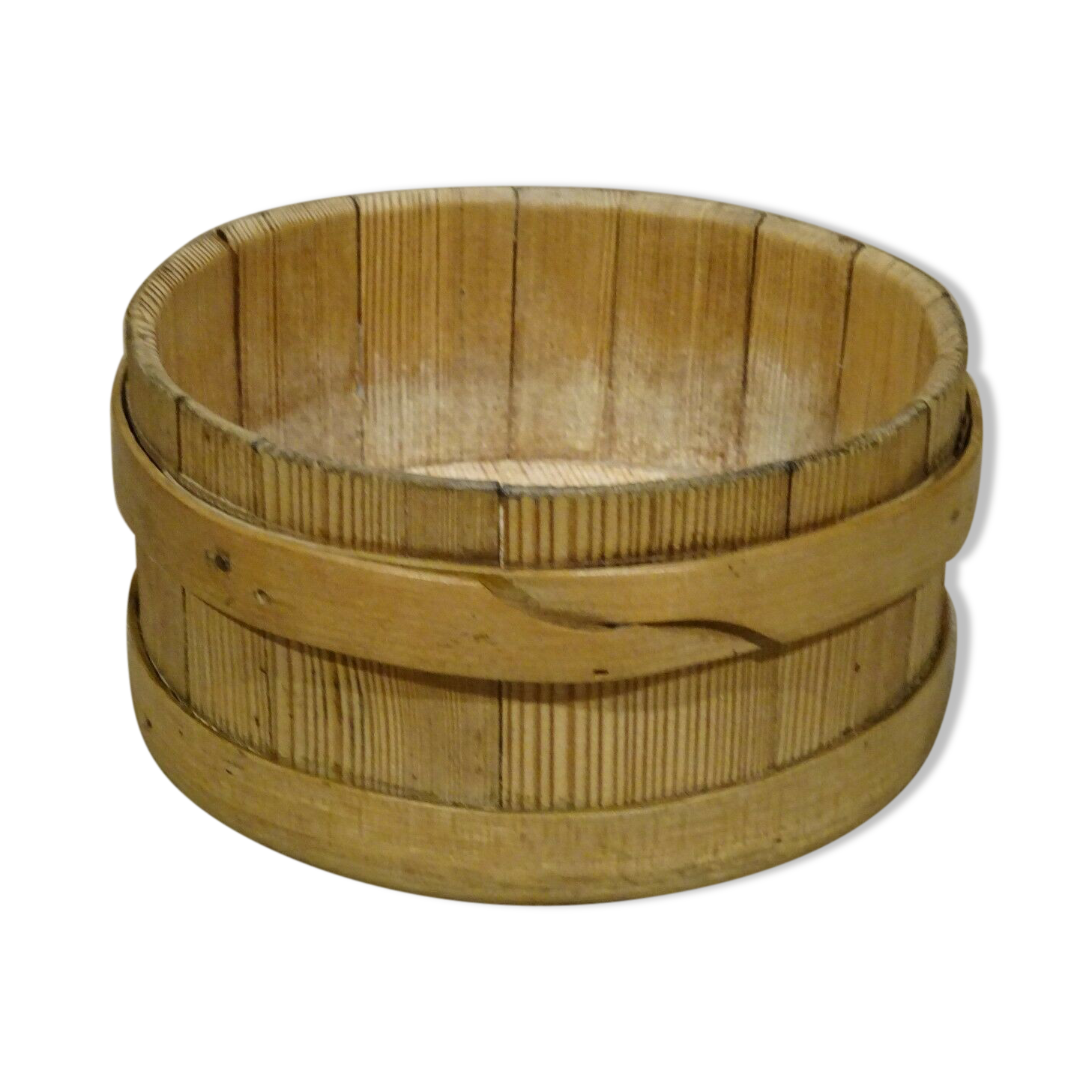 Old wooden cheese mold munster Vosges Alsace