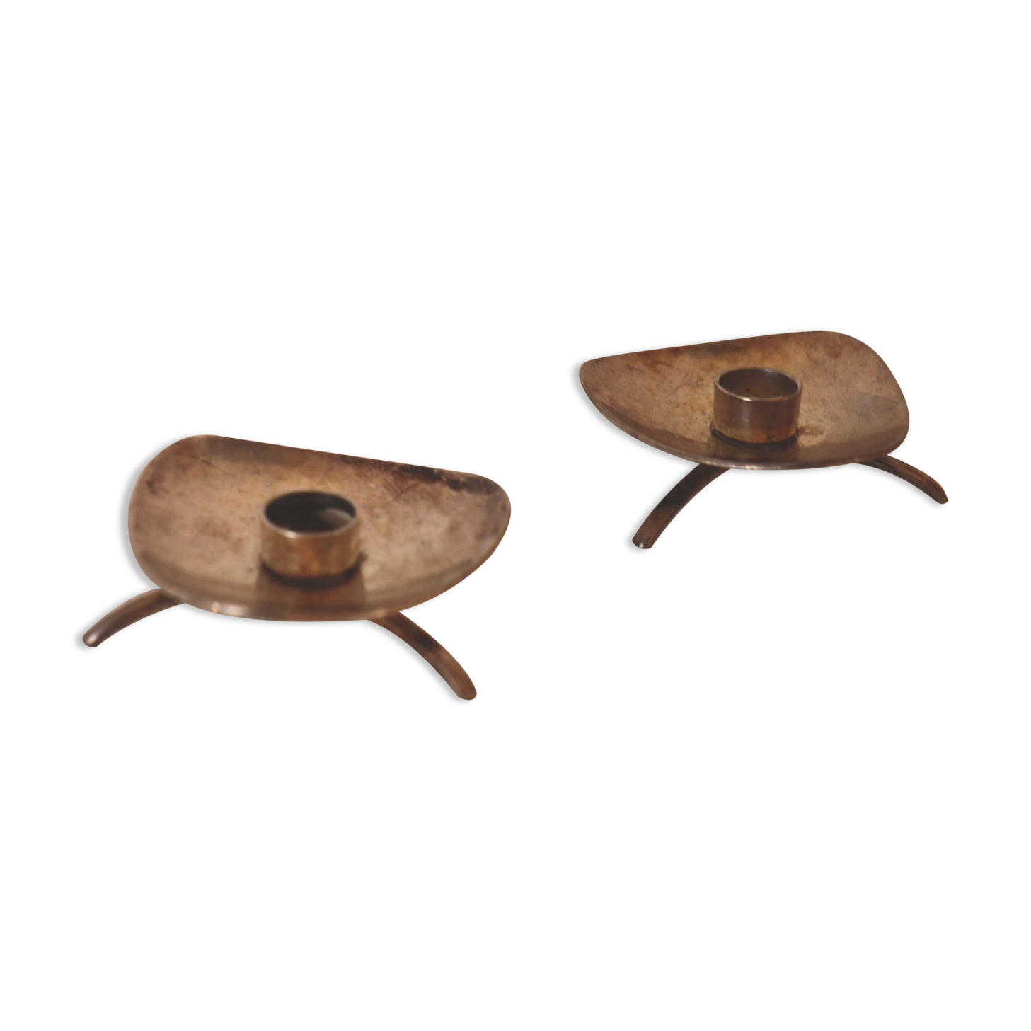 Pair of Cohr Denmark 50's candle holders