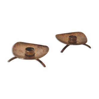 Pair of Cohr Denmark 50's candle holders