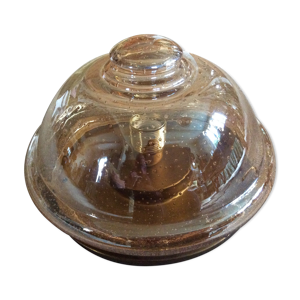 plafonnier en verre bullé