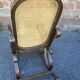 Rocking-chair vintage curved wood