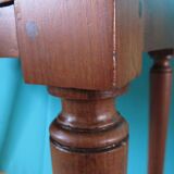 Table de toilette d'époque, fin XVIIIè en merisier massif, France vers 1770