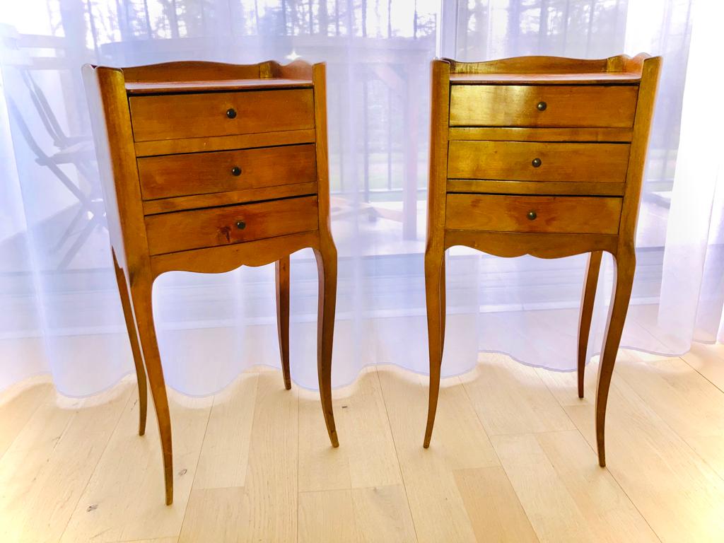 Louis XVI style bedside tables