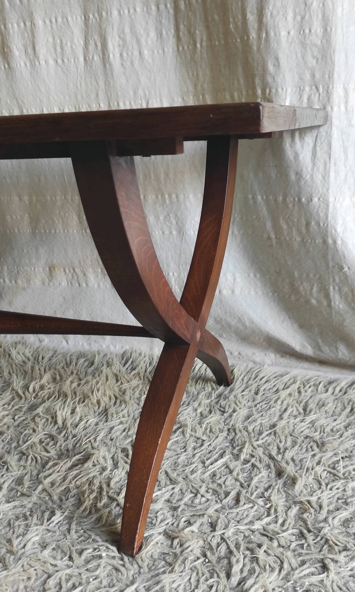 Table basse en bois massif style anglais - mid. XXeme