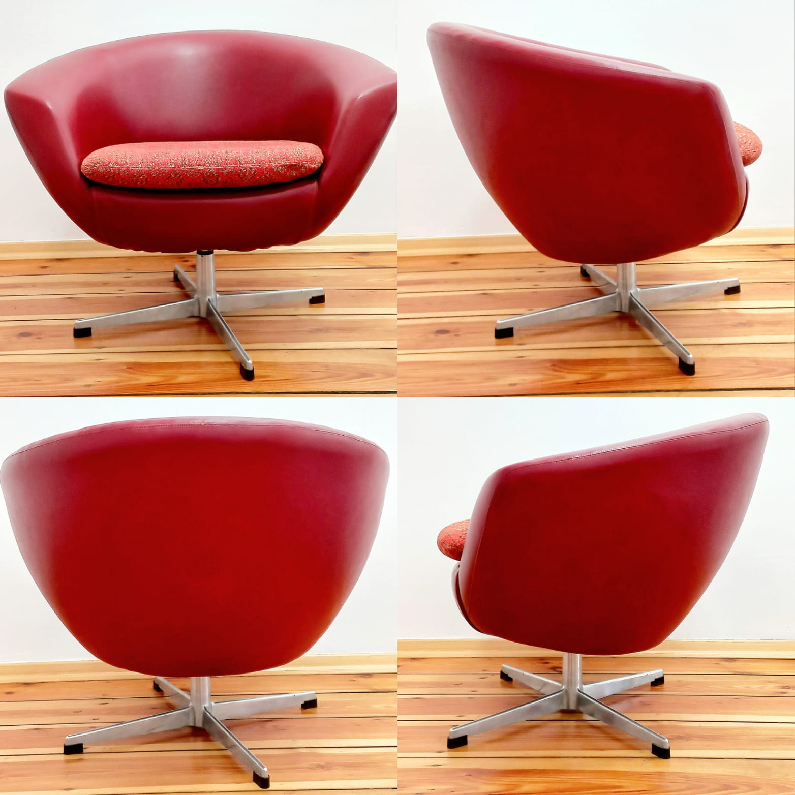 Set of swivel chairs, Czechoslovakia, 60s, Up Zavody Rousinov