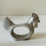 Zoomorphic pewter napkin ring