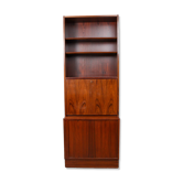 A vintage Danish mid-century rosewood Poul Hundevad display cabinet