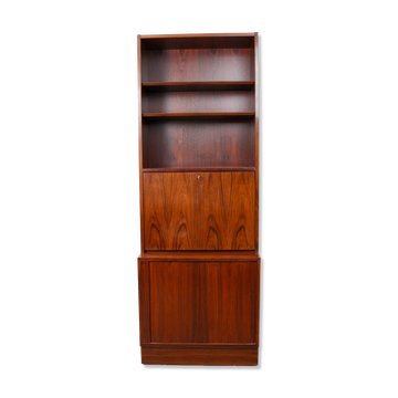 A vintage Danish mid-century rosewood Poul Hundevad display cabinet
