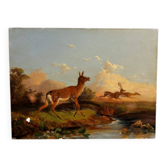 Peinture à l'huile sur bois, Andrea Markò