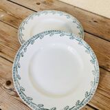 Lot de 2 assiettes plates terre de fer MDL & Hamage