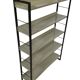 Etagère autoportante Tomado en métal et gris - Dutch Design 1960