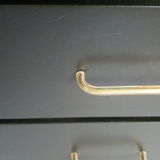 Dresser black compass feet