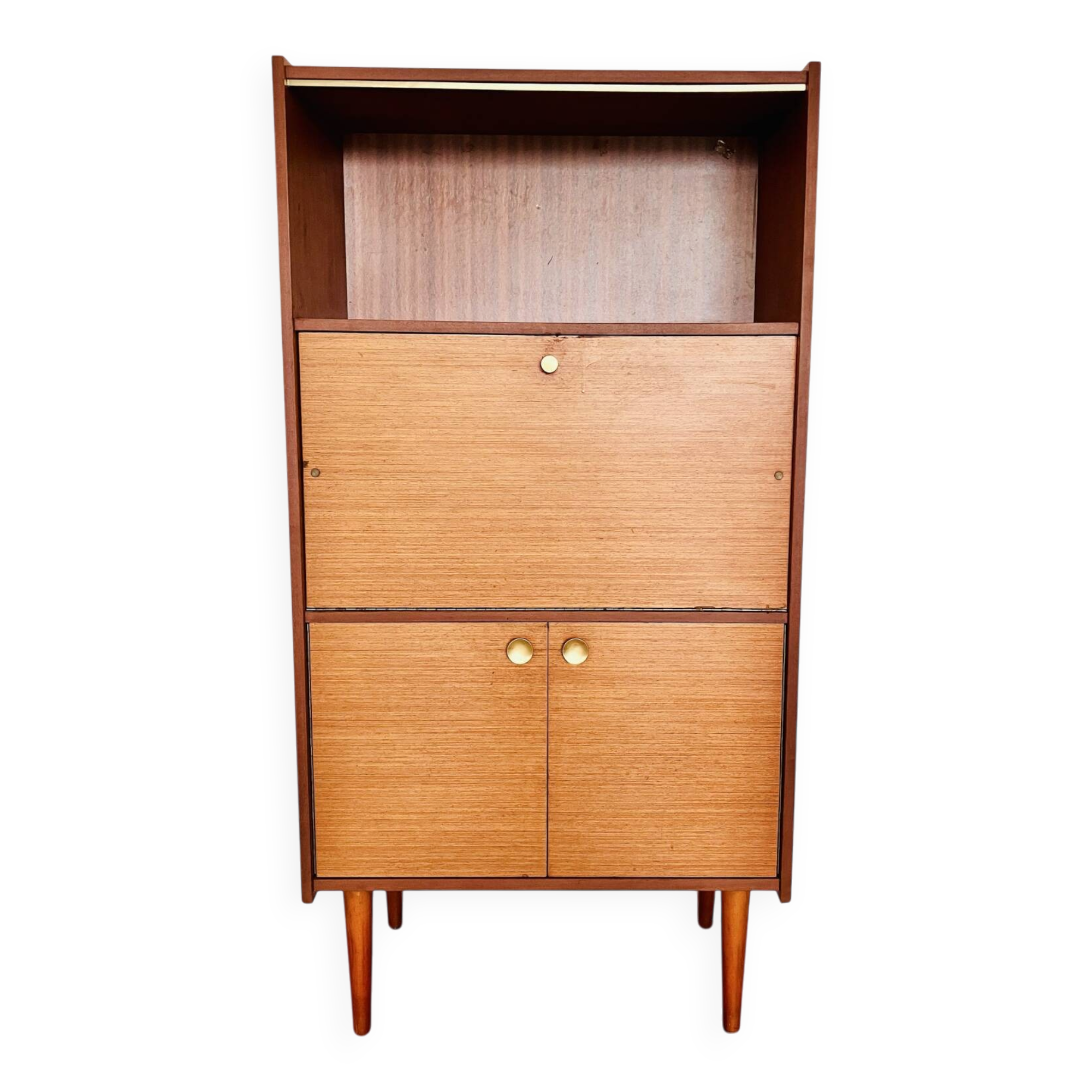 Wood veneer secretary from the 1970s.
