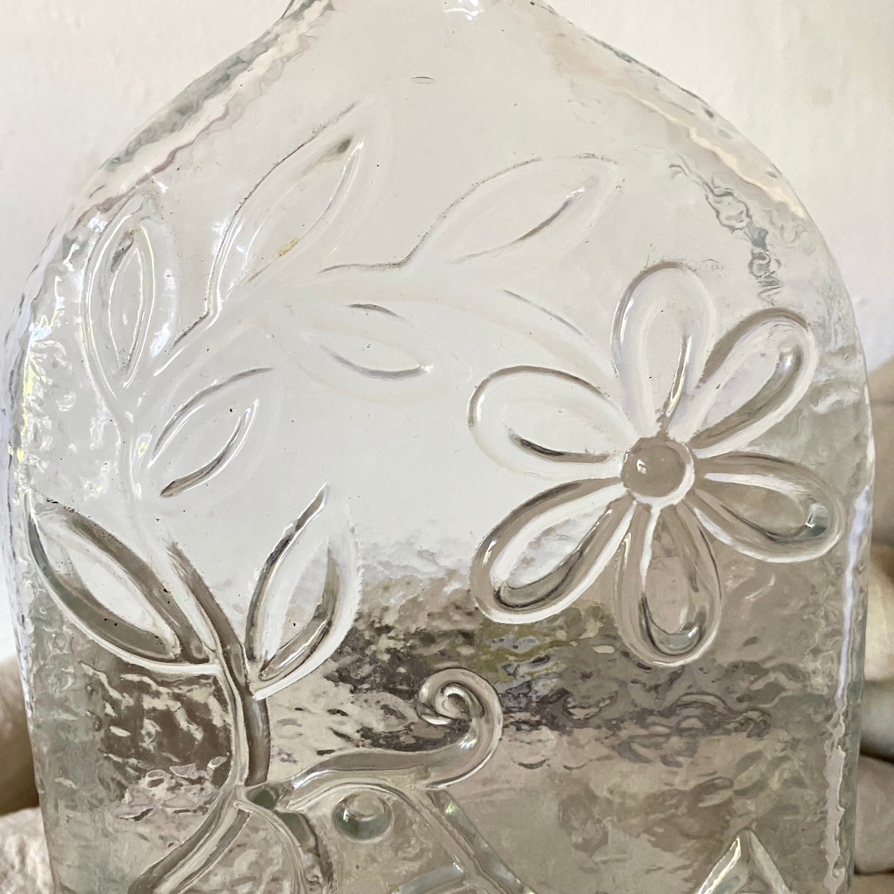 Vintage Empoli glass decanter