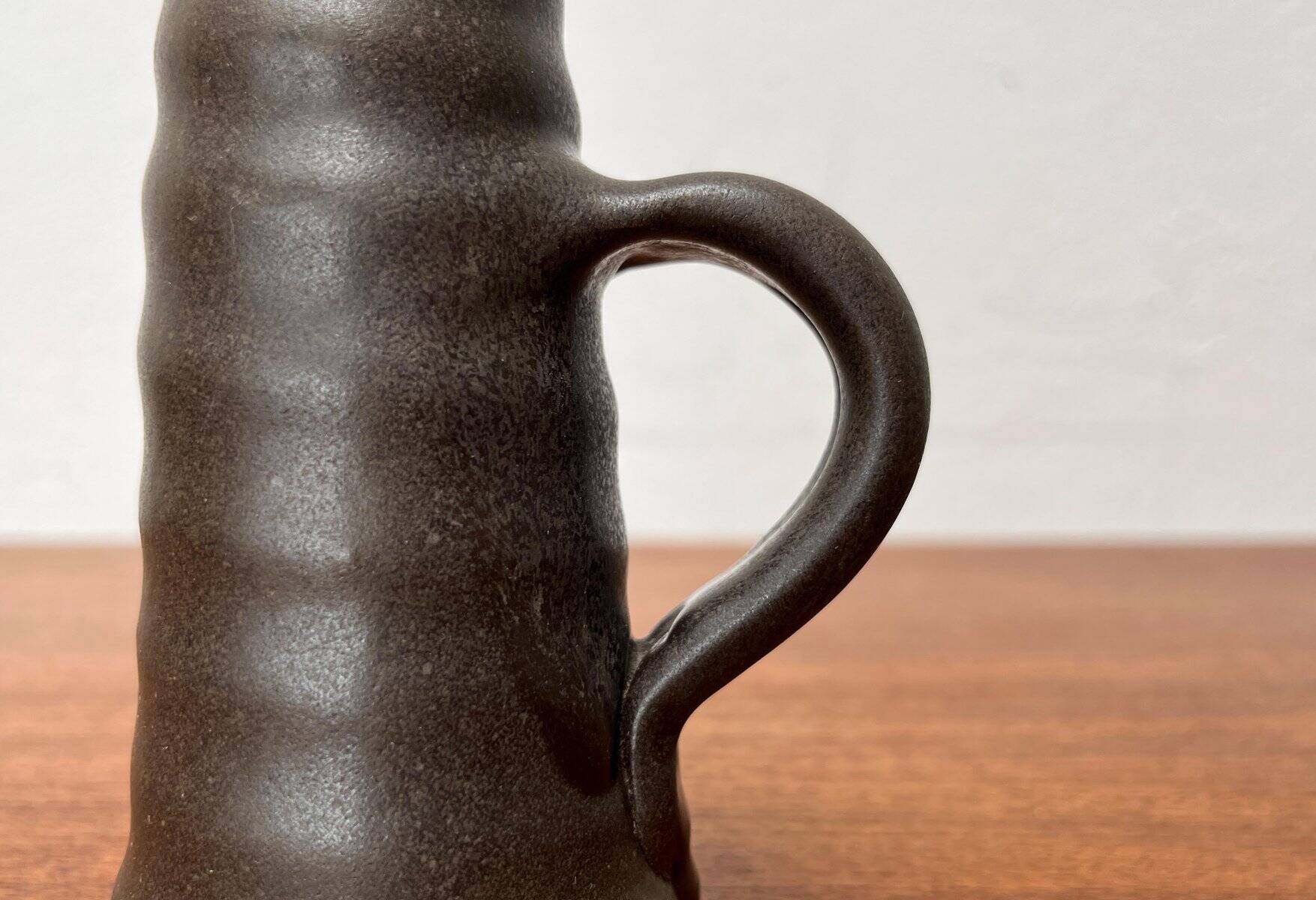 Carafe vase from German studio pottery from the mid-century by Petra, 1960s.