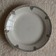 Set of 6 flat plates green garland old earthenware Castres