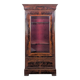 Louis Philippe period glass cabinet in flamed mahogany