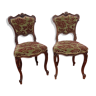 Paire de chaises néo Louis XV
