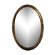 Miroir ovale doré vintage