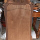 Large mirror with flowers, rockeries and carved hearts 1900 rococo type