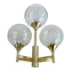 Large vintage glass sconce from Sciolari
