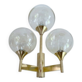 Large vintage glass sconce from Sciolari