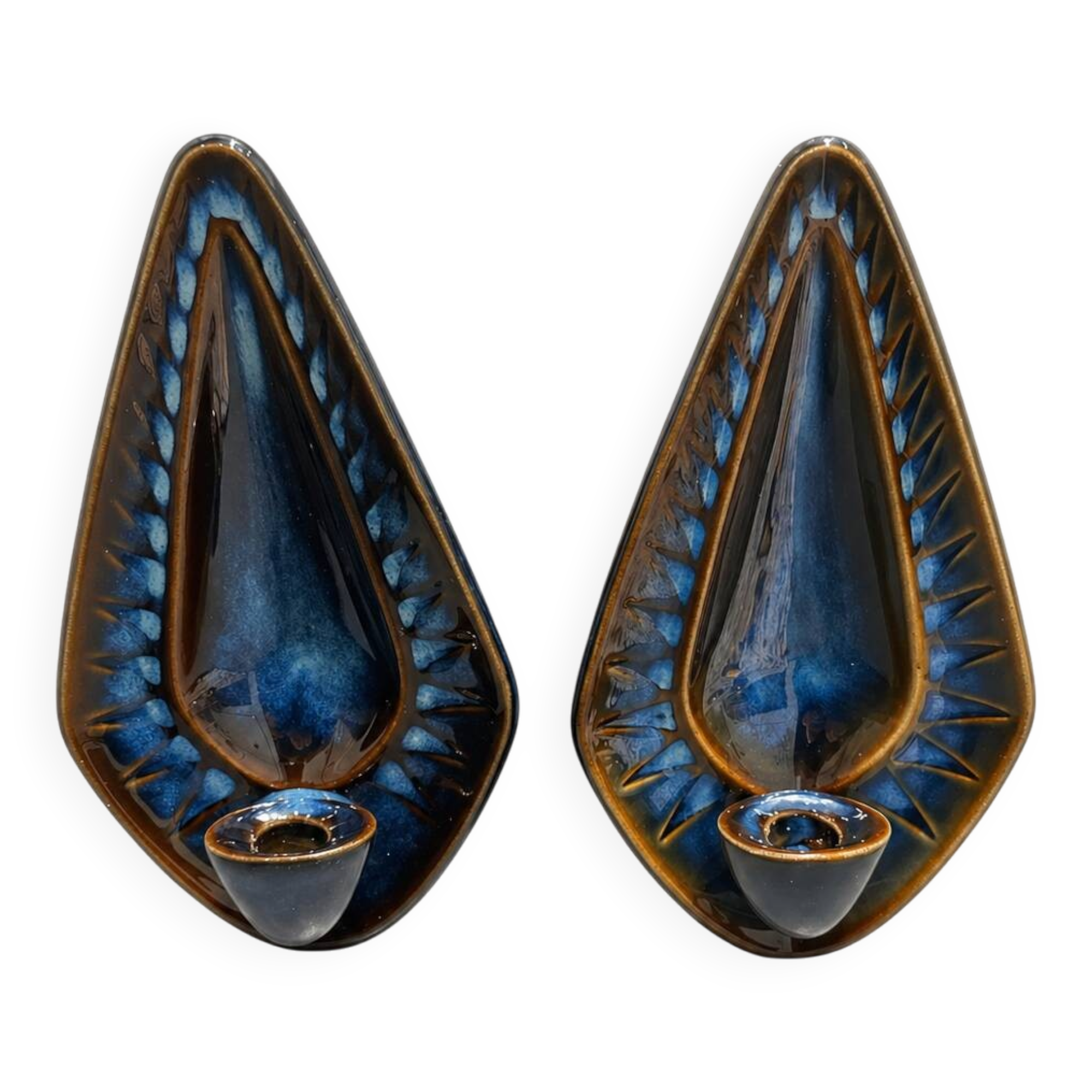 Pair of candle holder wall lights Søholm 3351 L by Johansen