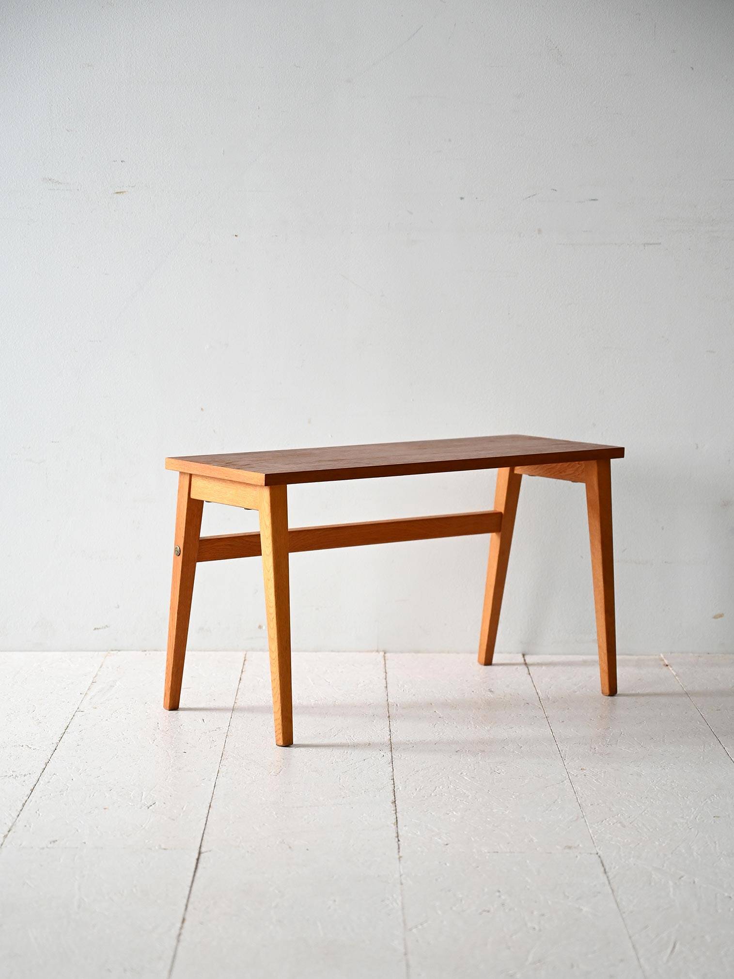 Banc suédois vintage en teck, années 1950-60
