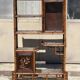 Japanese-style display shelf in bamboo and wood, circa 1890