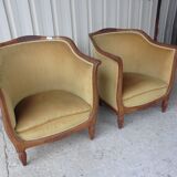 2 fauteuils crapauds  1930