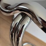 Chrome Tractor Stool by Rodney Kinsman for Bieffeplast