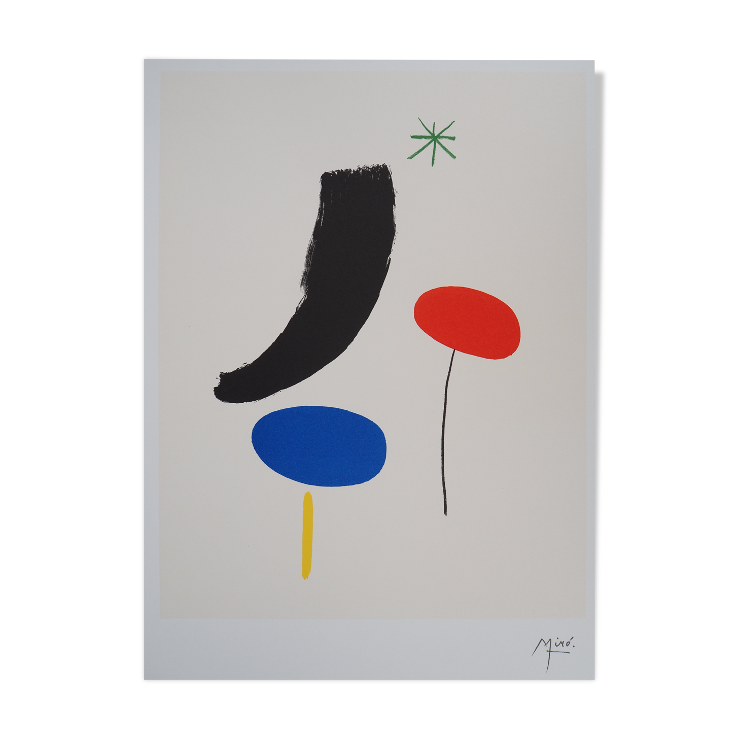 Joan MIRO : Composition surréaliste, Lithographie signée avec certificat