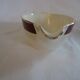 Opaque porcelain gravy boat, digoin sarreguemines, pasteur model