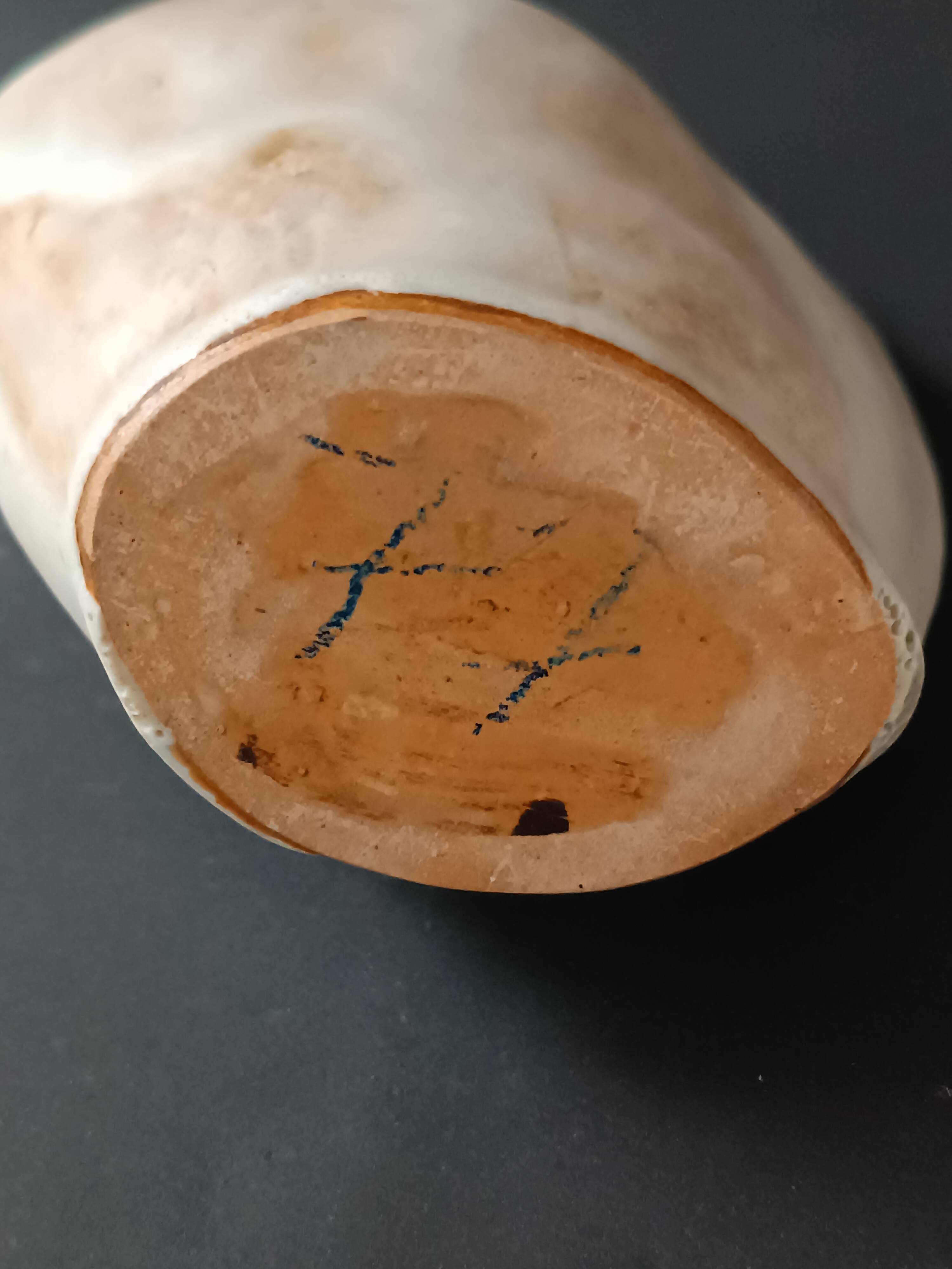 Glazed ceramic vase, France, 20th century