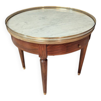 Table Basse Bouillotte De Style Louis XVI En Acajou