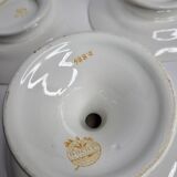 Set of three compotiers and presentation dishes "Boch Frères" (Made in Belgium)