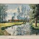 Huile sur panneau vintage