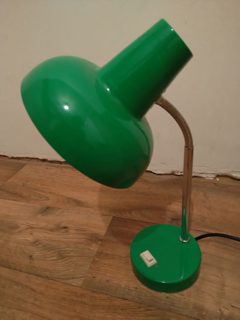 Vintage green table lamp