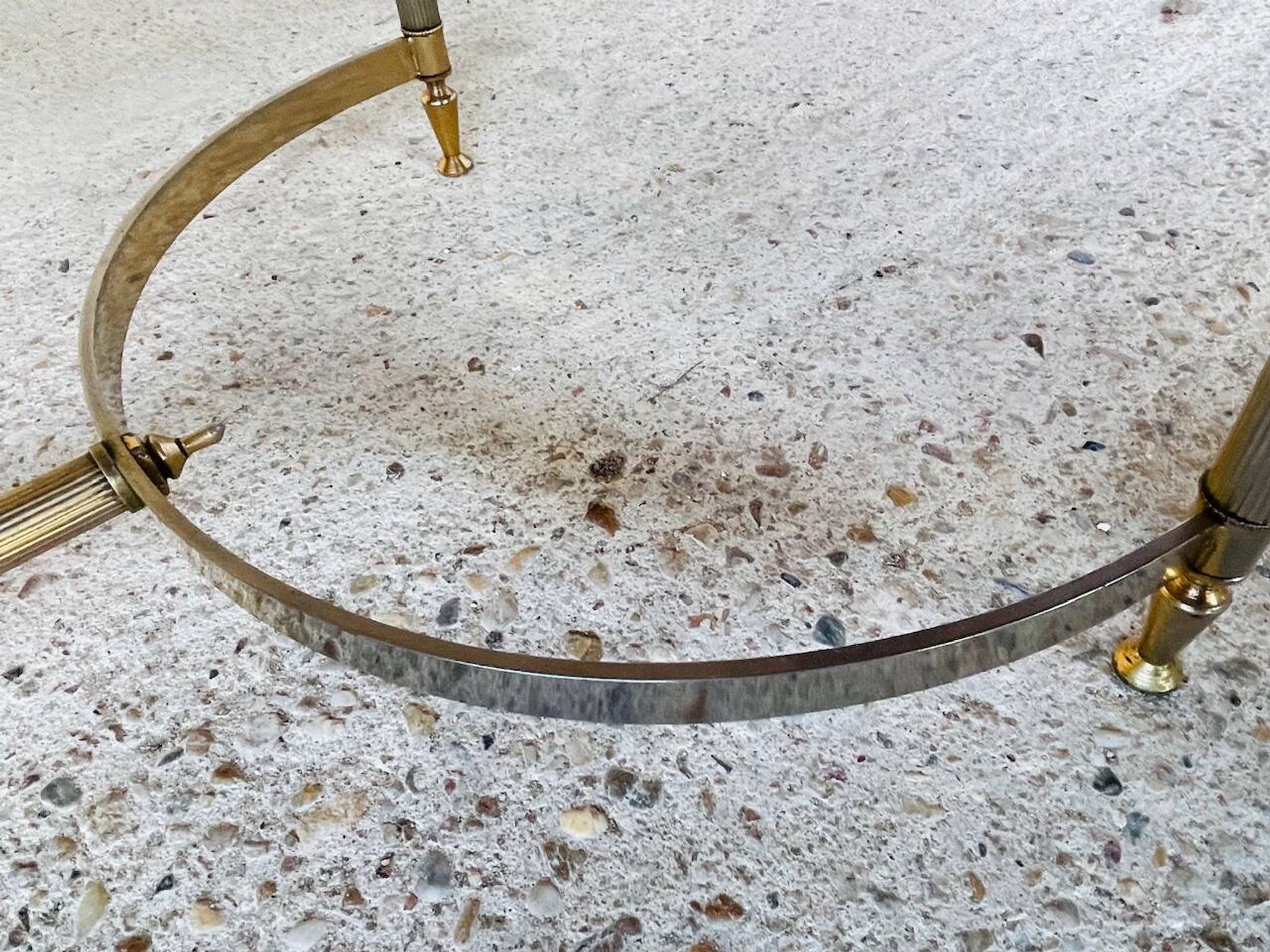 Vintage marble and brass coffee table circa 60's