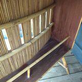 Console bar in rattan 1960s