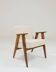 Vintage Lounge Chair Oak Wood and Bouclè Fabric Scandinavian Design