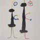 Joan MIRO: Surrealist Loving Couple, signed lithograph