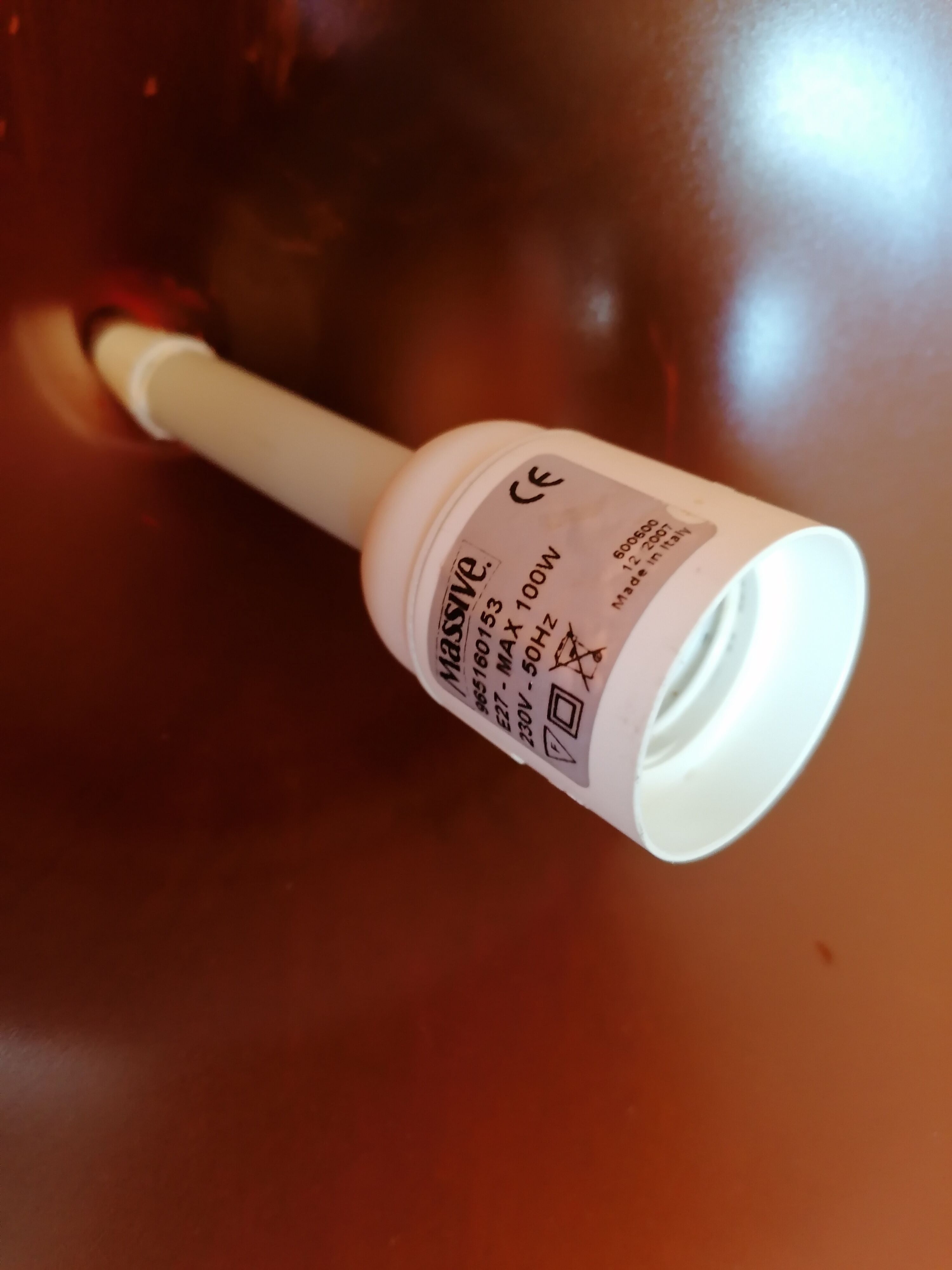 Hanging lamp of the brand Massive witch hat