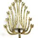 Brass wall candle holder