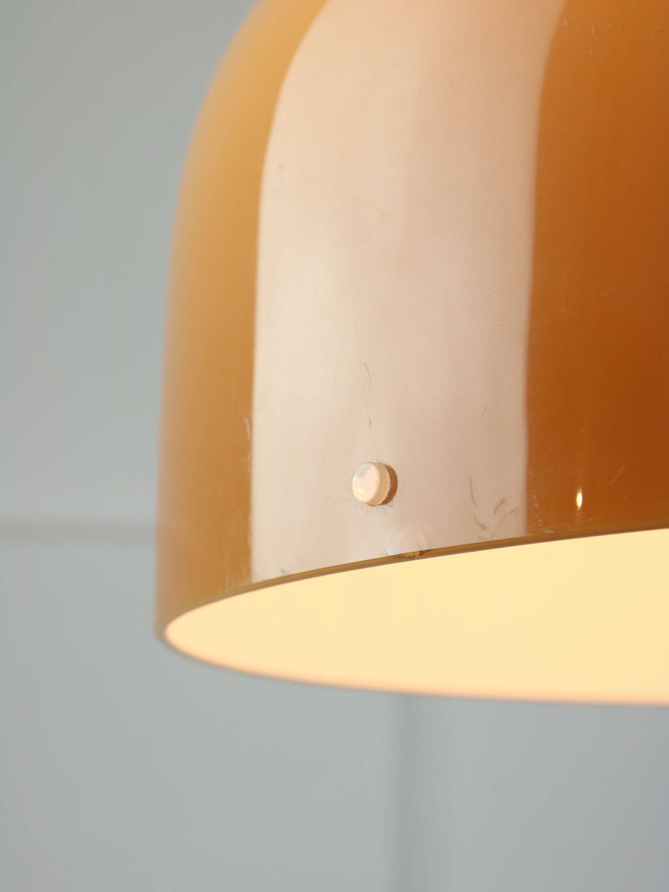 Space Age Brown Pendant Lamp from Guzzini, 1960s