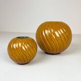 Rare pair of mid-century modern vases by Gunnar Nylund, Rörstrand, Sweden, 1940s.