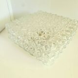 Vintage molded glass wall light